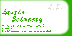 laszlo selmeczy business card