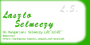 laszlo selmeczy business card